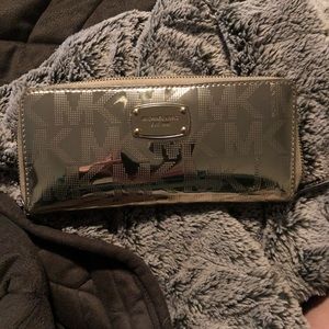 Gold Michael Kors wallet